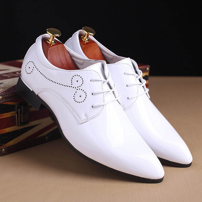 Men ShoesDress Shoes Business Casual Leather Shoes Slip-on Black Driving Shoe For Men
