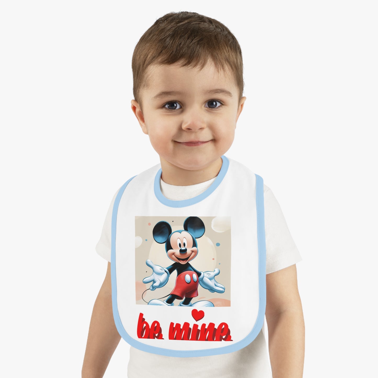 Mickey Mouse Baby Bib, Cute Baby Gifts, Infant Bibs, Disney Bibs, Baby Shower Essentials, Be Mine Bib