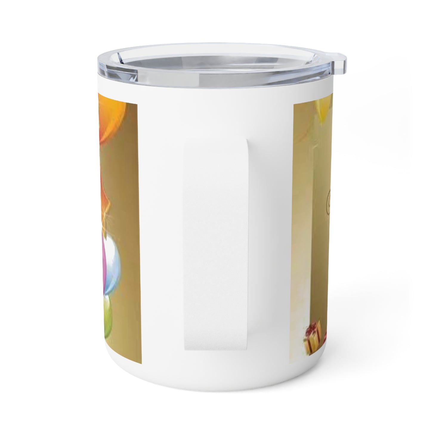 Birthday Celebration Insulated Coffee Mug | 10oz, Gift for Coffee Lovers, Special Occasion Mug, Party Favor, Fun Desk Accessory