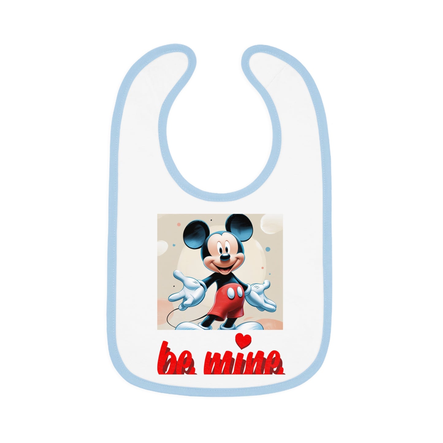 Mickey Mouse Baby Bib, Cute Baby Gifts, Infant Bibs, Disney Bibs, Baby Shower Essentials, Be Mine Bib