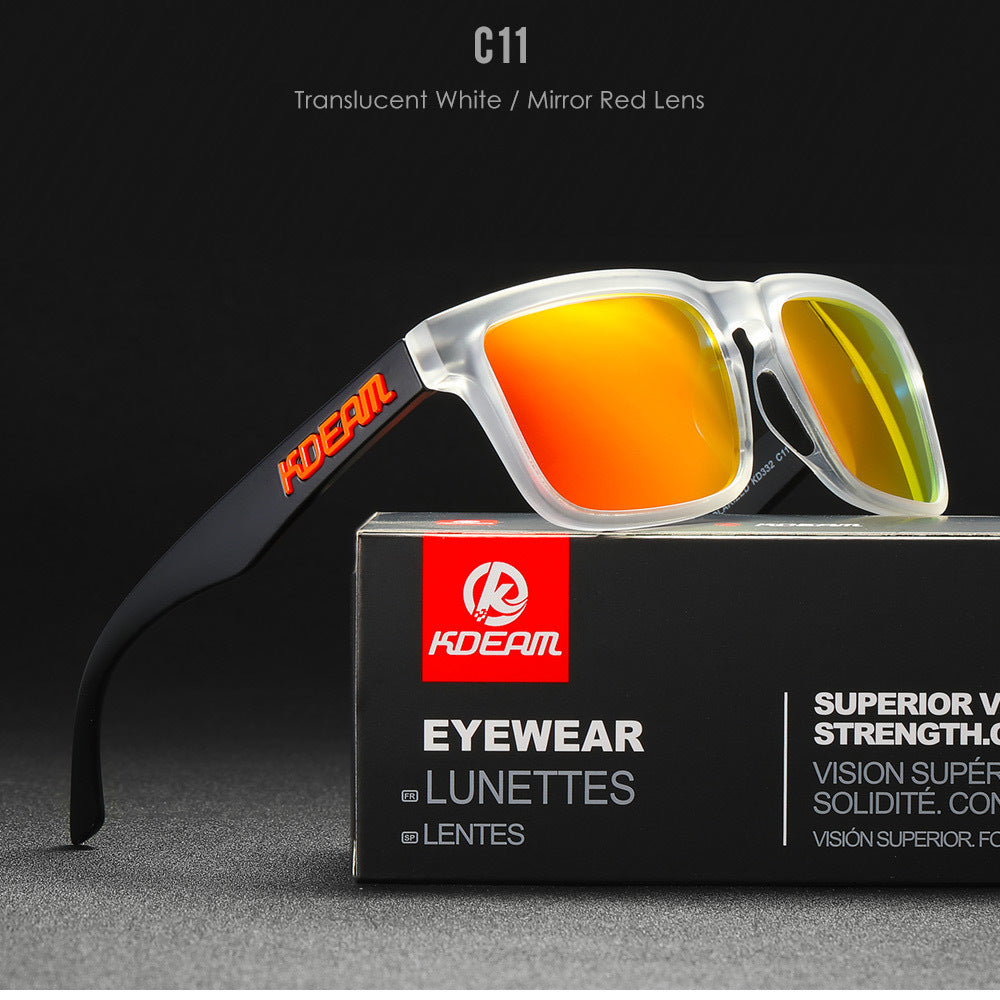 Square Outdoor Polarized Sunglasses Classic All-match Men's And Women's Sunglasses