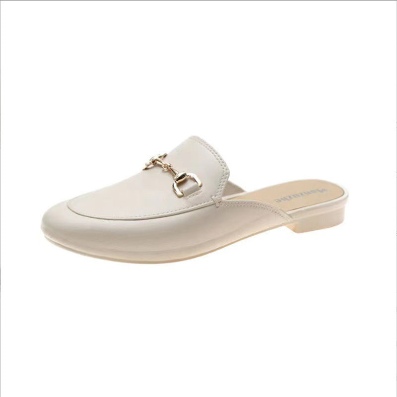 Closed Toe Half Slippers Women's Shoes Outer Wear
