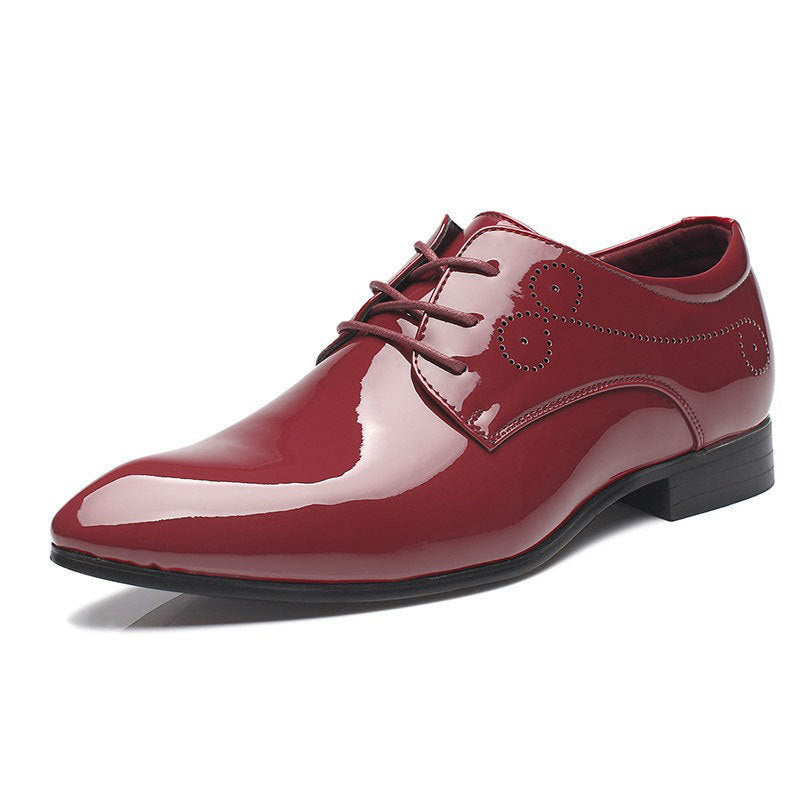 Men ShoesDress Shoes Business Casual Leather Shoes Slip-on Black Driving Shoe For Men