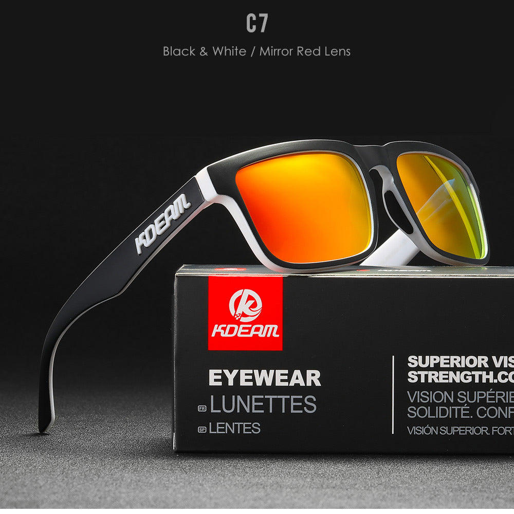 Square Outdoor Polarized Sunglasses Classic All-match Men's And Women's Sunglasses