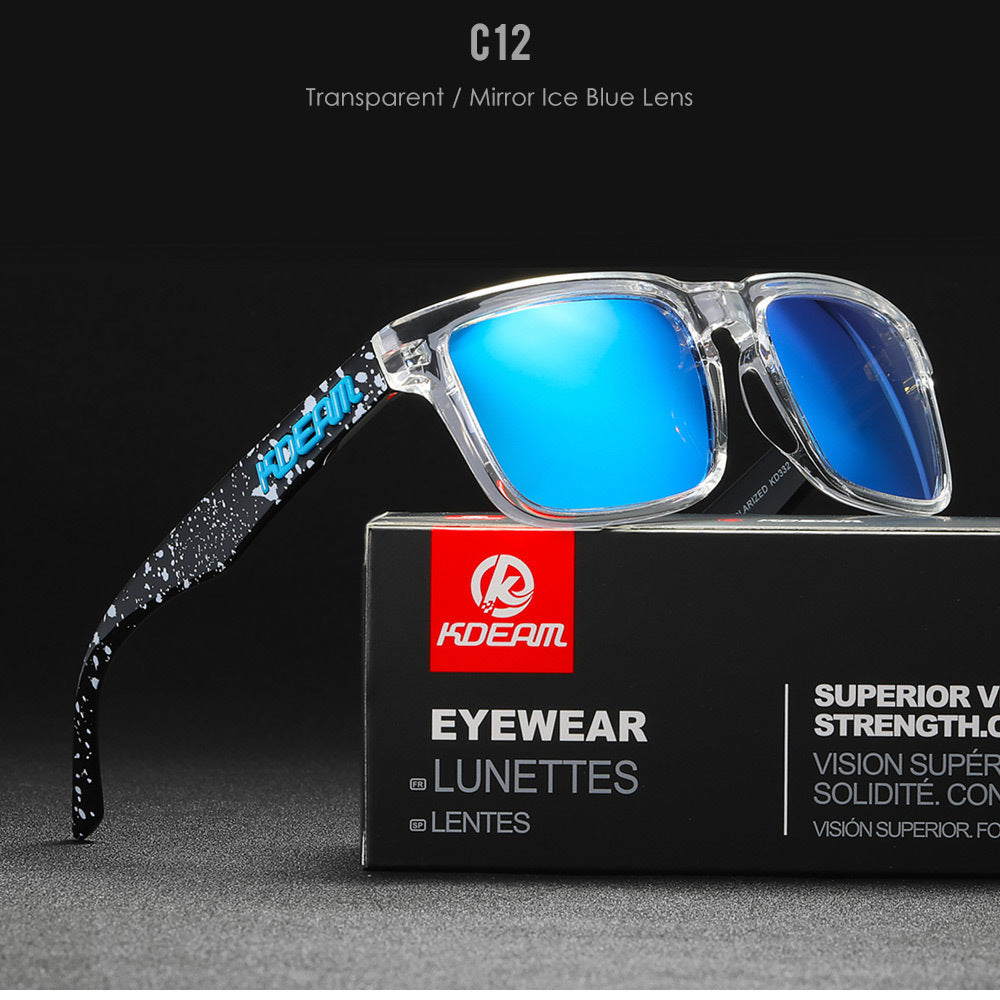 Square Outdoor Polarized Sunglasses Classic All-match Men's And Women's Sunglasses