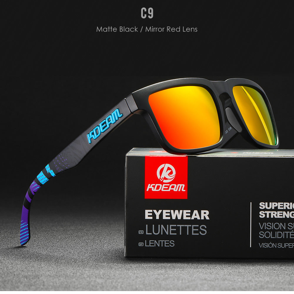 Square Outdoor Polarized Sunglasses Classic All-match Men's And Women's Sunglasses
