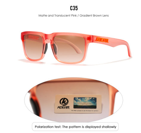 Square Outdoor Polarized Sunglasses Classic All-match Men's And Women's Sunglasses