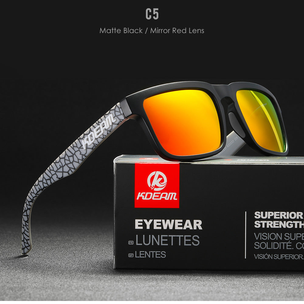 Square Outdoor Polarized Sunglasses Classic All-match Men's And Women's Sunglasses