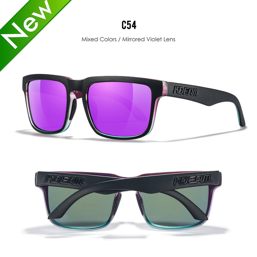 Square Outdoor Polarized Sunglasses Classic All-match Men's And Women's Sunglasses