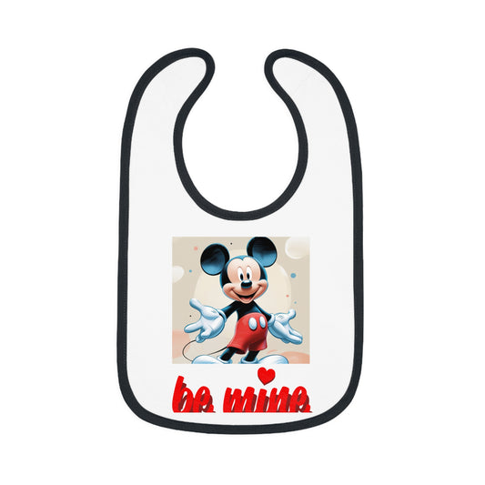 Mickey Mouse Baby Bib, Cute Baby Gifts, Infant Bibs, Disney Bibs, Baby Shower Essentials, Be Mine Bib