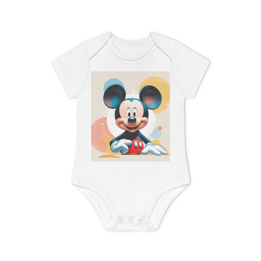 Minnie Mouse Celebration Bodysuit | Cute Baby Outfit, Infant Gift, Organic Cotton, Birthday, Baby Shower, Cute Costume