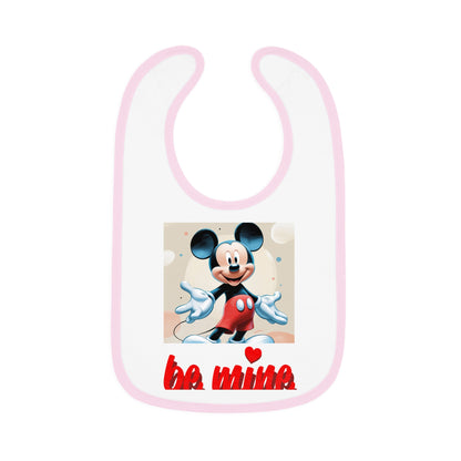 Mickey Mouse Baby Bib, Cute Baby Gifts, Infant Bibs, Disney Bibs, Baby Shower Essentials, Be Mine Bib