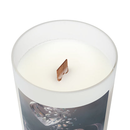 Heartfelt Frosted Glass Candle, 11oz - Elegant Home Decor, Gift for All Occasions, Aromatherapy, Relaxing Atmosphere