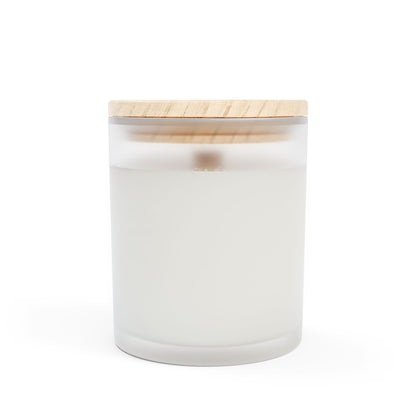 Heartfelt Frosted Glass Candle, 11oz - Elegant Home Decor, Gift for All Occasions, Aromatherapy, Relaxing Atmosphere