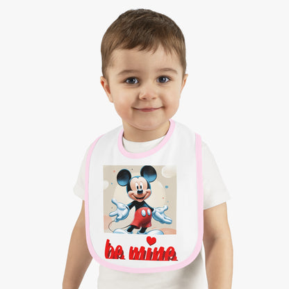 Mickey Mouse Baby Bib, Cute Baby Gifts, Infant Bibs, Disney Bibs, Baby Shower Essentials, Be Mine Bib