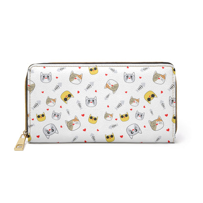 Cute Animal Zipper Wallet, Cat and Dog Print Wallet, Funny Pet Wallet, Lighthearted Gift for Animal Lovers, Stylish Accessories