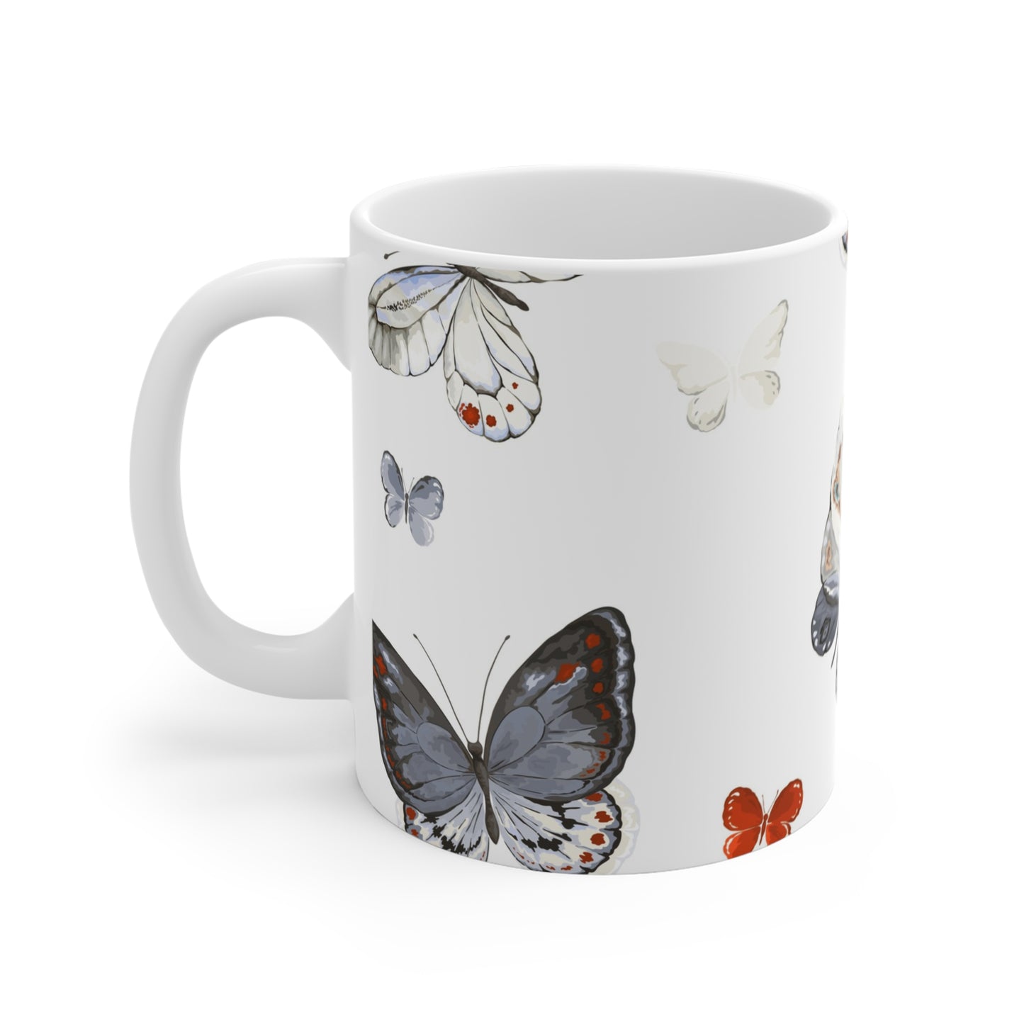 Butterfly Dreams Mug | Floral Coffee Cup, Nature Lover Gift, Butterfly Decor, Spring Homeware, Eco-Friendly Mug