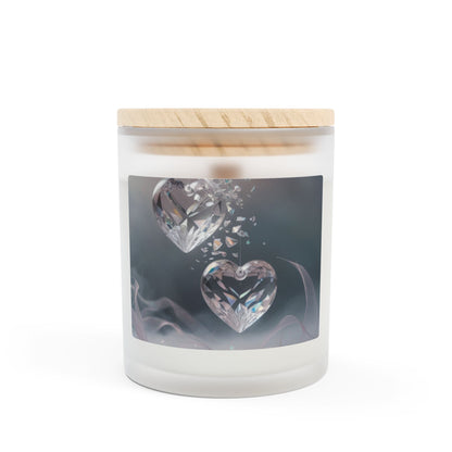 Heartfelt Frosted Glass Candle, 11oz - Elegant Home Decor, Gift for All Occasions, Aromatherapy, Relaxing Atmosphere