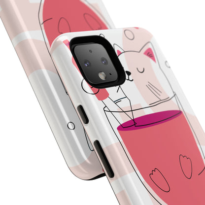 Thank You Love Phone Case, Cute Phone Cover, Gift for Friends, Customizable Phone Case, Valentine’s Day Gift, Stylish Tech Accessory