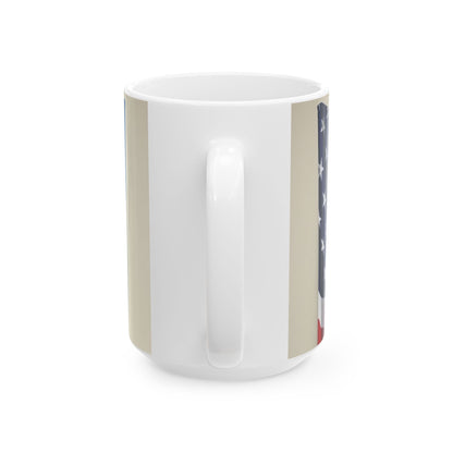 Patriotic Ceramic Mug - Celebrate Freedom and Liberty | Great for Gifts, Holidays, Home Decor, Coffee Lovers, USA Spirit