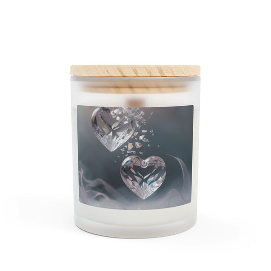 Heartfelt Frosted Glass Candle, 11oz - Elegant Home Decor, Gift for All Occasions, Aromatherapy, Relaxing Atmosphere