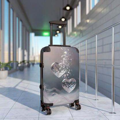 Romantic Heart Suitcase, Travel Luggage for Couples, Unique Gift for Valentine's Day, Wedding Anniversary, Honeymoon
