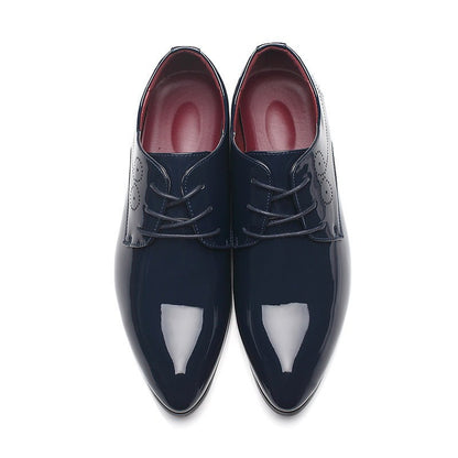 Men ShoesDress Shoes Business Casual Leather Shoes Slip-on Black Driving Shoe For Men