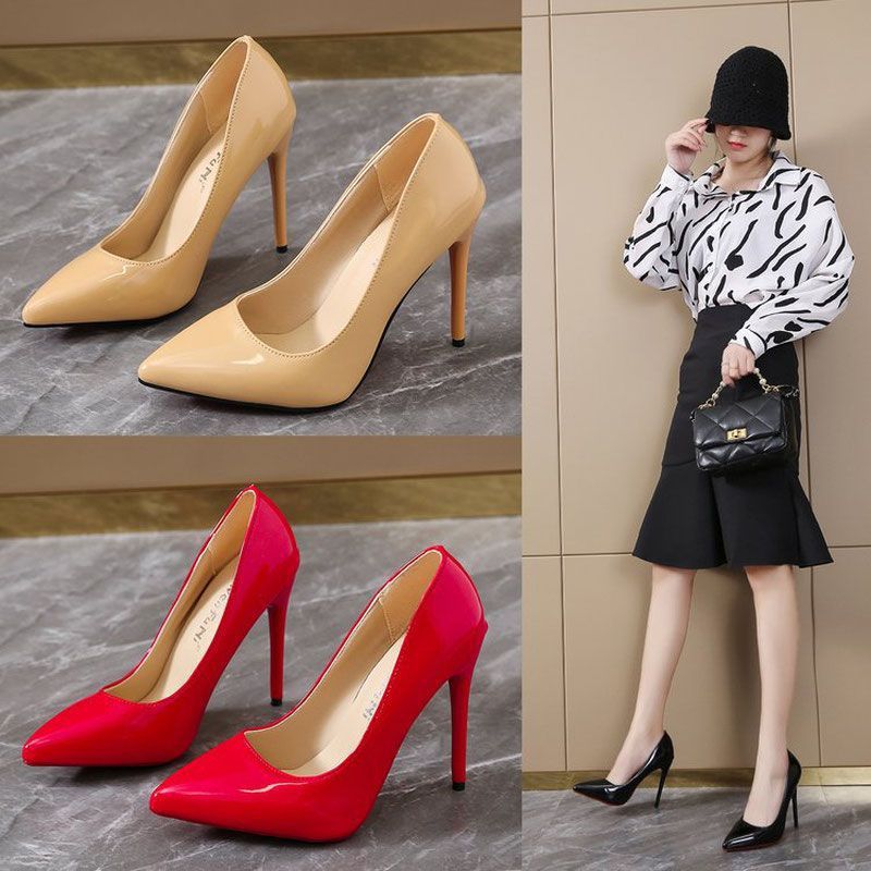 Shoes Outer WearHigh Heels Sexy Stiletto Heel Fruit Color
