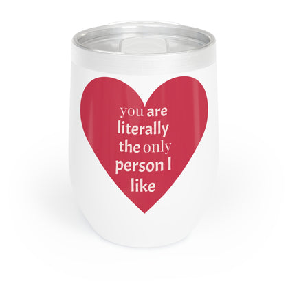 Chill Cartoon Wine Tumbler, Cute Drinkware for Parties, Fun Gift for Wine Lovers, Kid’s Birthday, Relaxation Essentials
