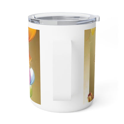 Birthday Celebration Insulated Coffee Mug | 10oz, Gift for Coffee Lovers, Special Occasion Mug, Party Favor, Fun Desk Accessory